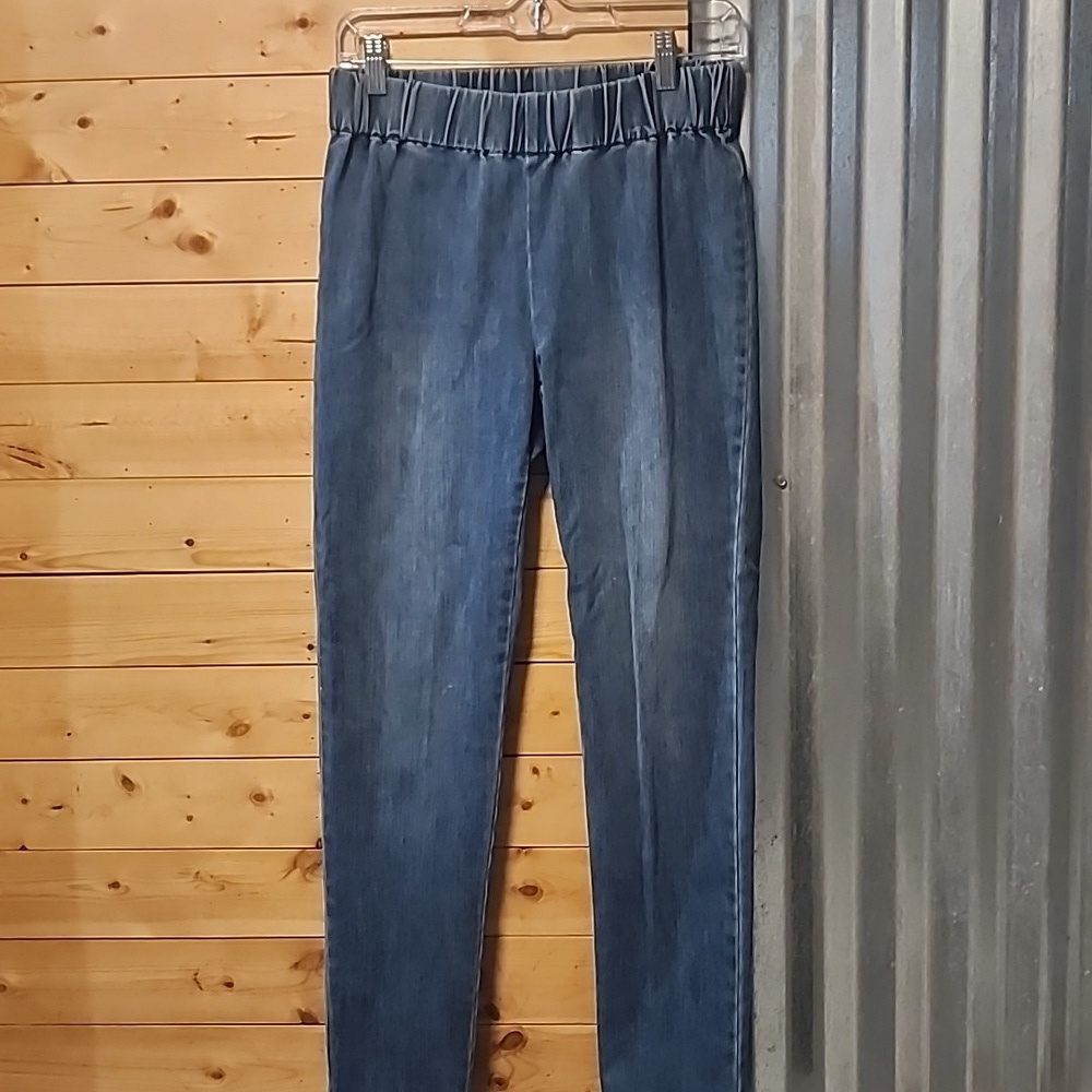 Soft Surroundings Blue Ultimate Pull-on Jeans Size Small